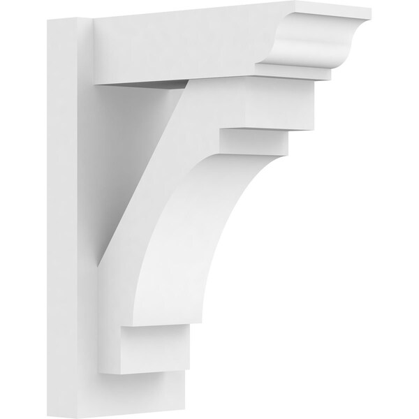 Ekena Millwork Merced Architectural Grade PVC Outlooker with Traditional Ends, 7"W X 14"D X 18"H OUTP07X14X18MRC01 - main